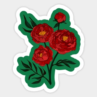 Peony Sticker